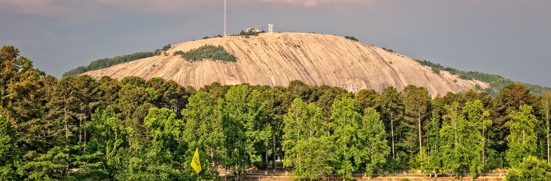Stone Mountain from golf course
